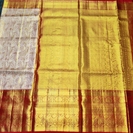 Kanchi Meenakari Brocade Pure handloom Silk Saree - KMP1796
