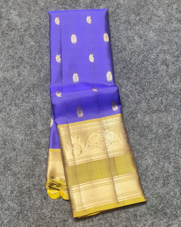 Kanchi Vintage Gap border pattu - KMP351