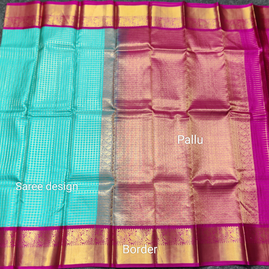 50% off Kanchi kuttu vintage Handloom saree - KMP58