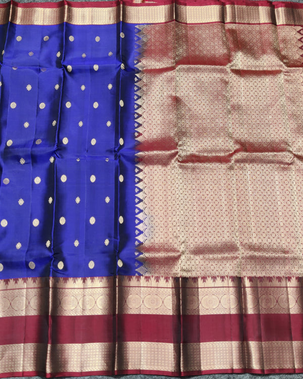 Kanchi Vintage Gap border pattu - KMP258 alternate view