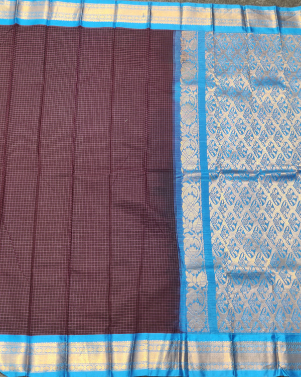 Gadwal cotton check - GC11 alternate view