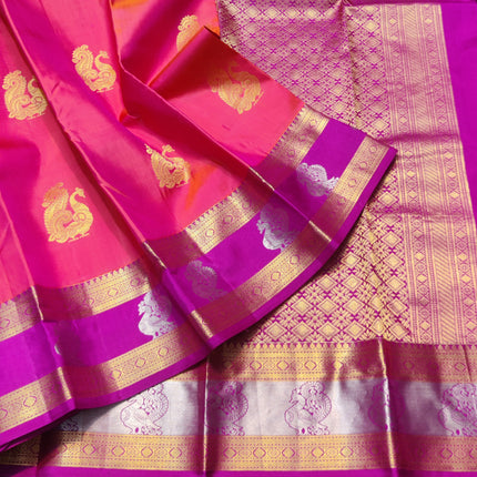 Kanchi Kuttu Vintage Handloom Pattu Saree - KMP3040