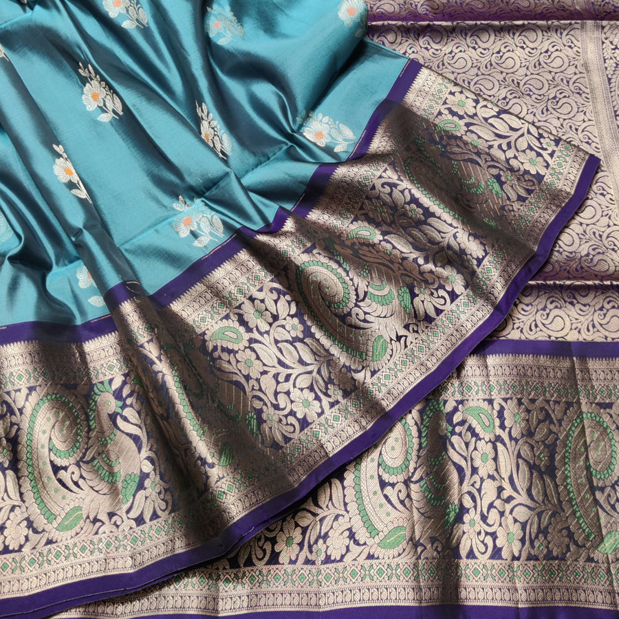 Meenakari kanchi lightweight pattu Saree - KMP149