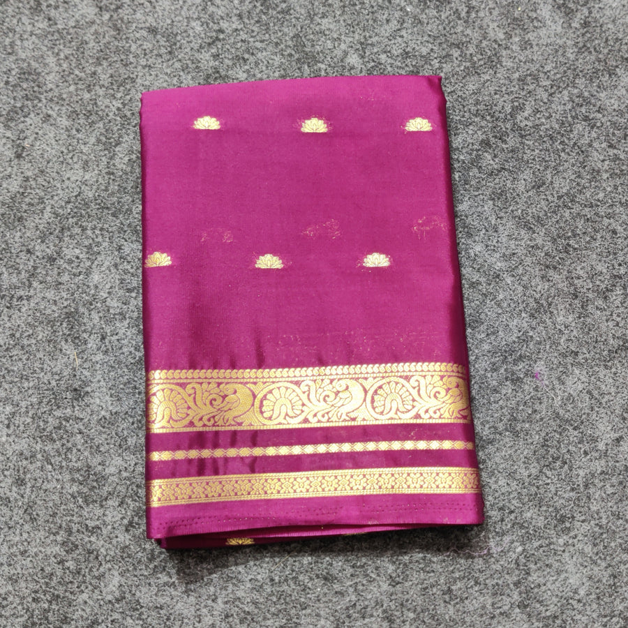 Mysore crepe semi silk saree - M13