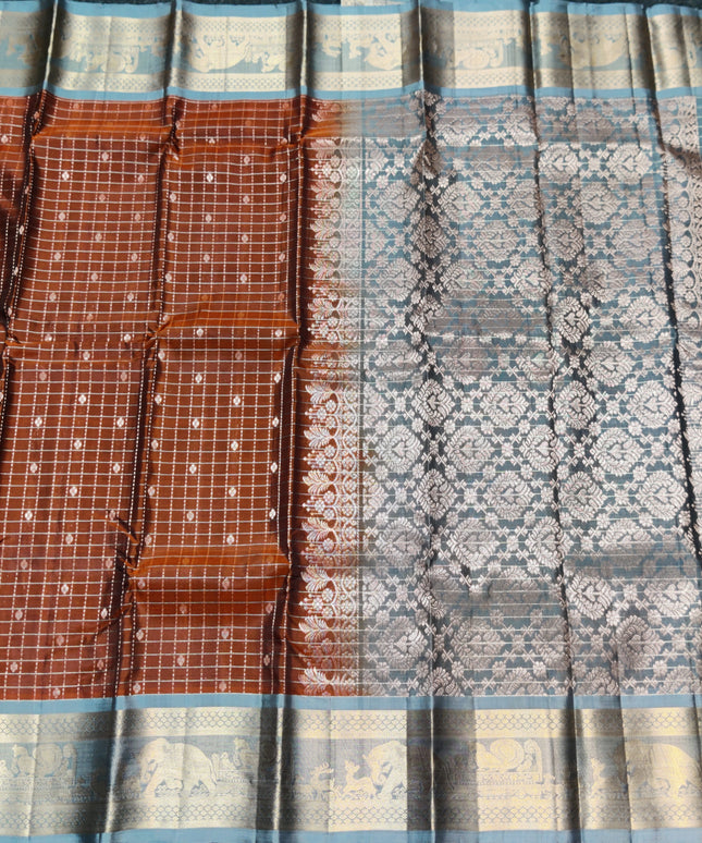 Kanchi Pure silk check - KMP2002