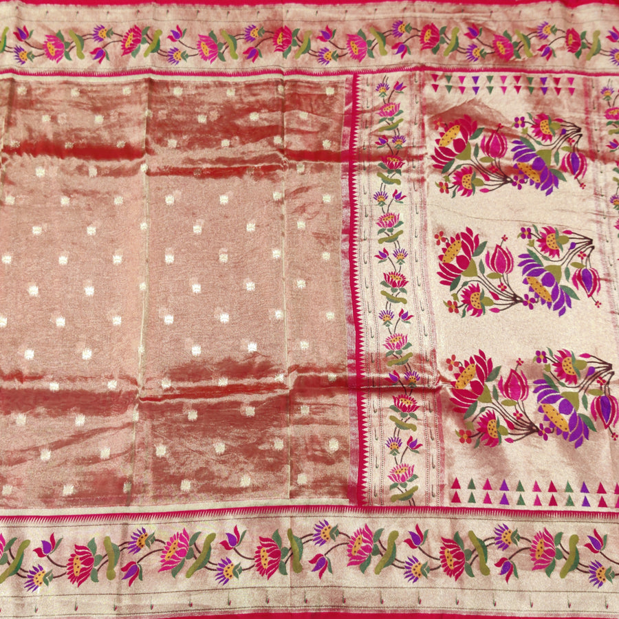 Banaras Tissue Paithani silk saree - BRS11