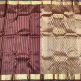 Kanchi pattu small border saree - KMP259
