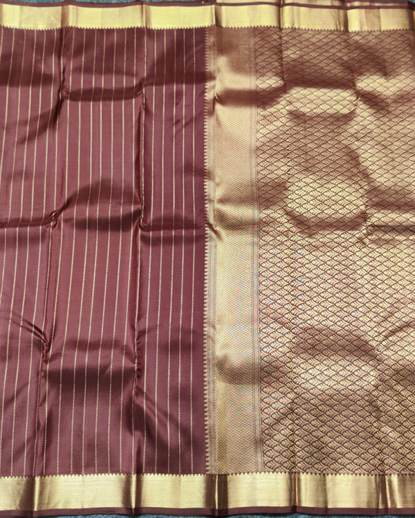 Kanchi pattu small border saree - KMP259 alternate view