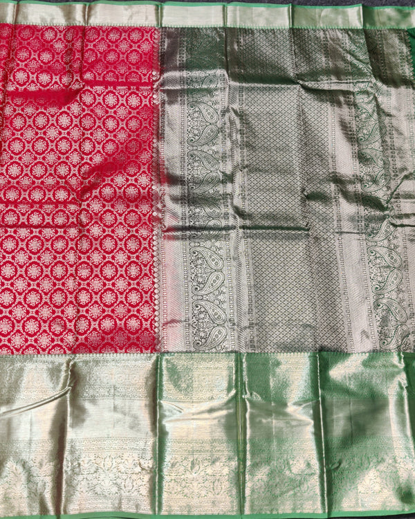 Kanchi pattu half fine bridal wear saree HF31 alternate view