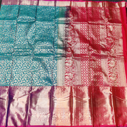 Kanchi pattu half fine bridal wear saree HF34