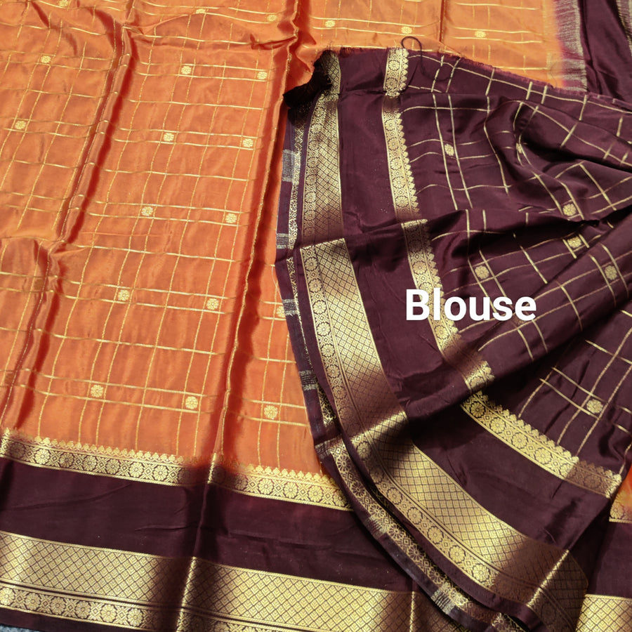 Semi crepe silk saree - SC13