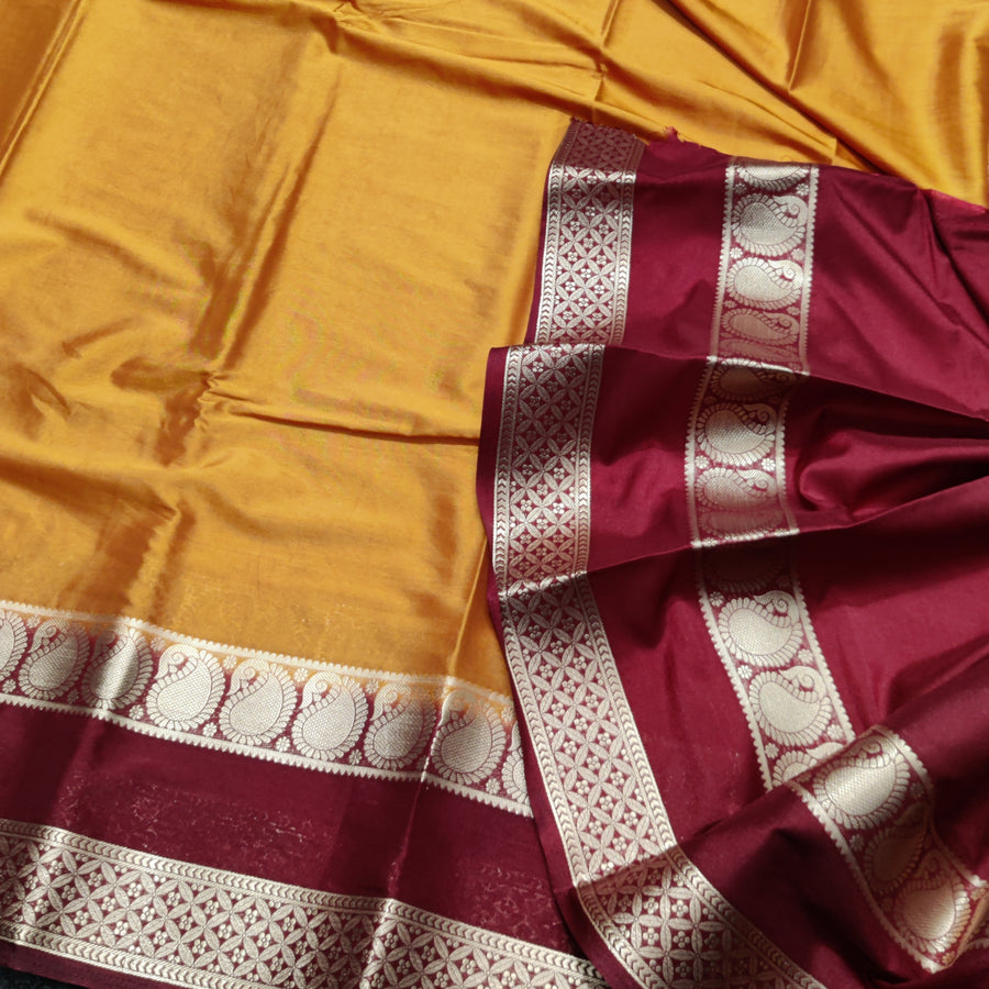 Mysore crepe semi silk saree - M20