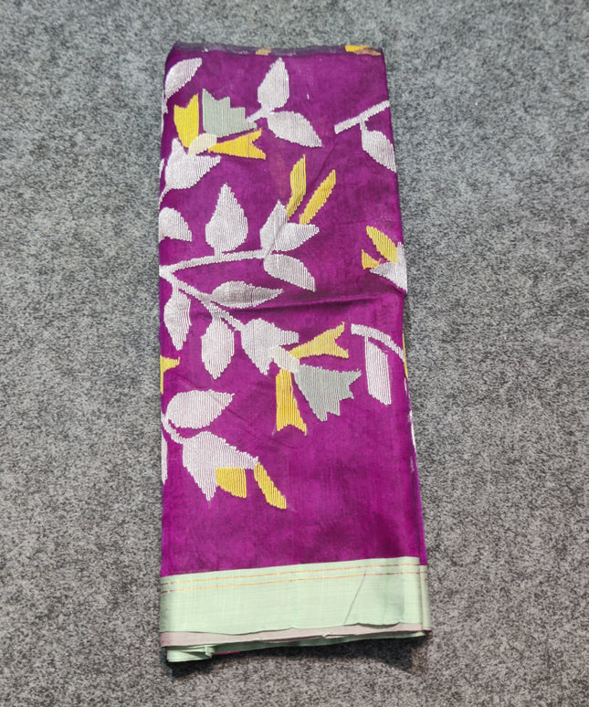 Jamdani handloom pure silk - JM10