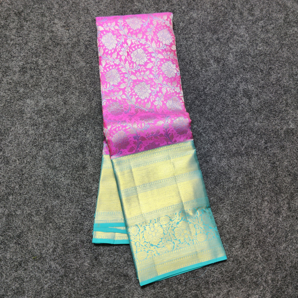 Kanchi Meenakari Brocade Pure handloom Silk Saree - KMP3213