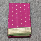 Kanchi Handloom Pure Silk Small Border Saree – KMP263