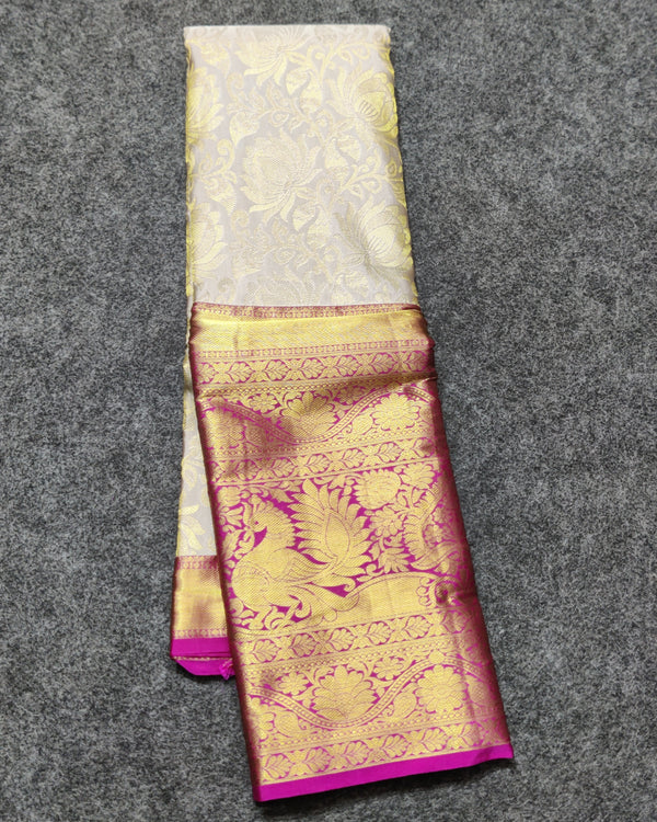 Kanchi pattu half fine bridal wear saree HF06