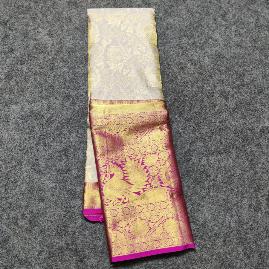 Kanchi pattu half fine bridal wear saree HF06