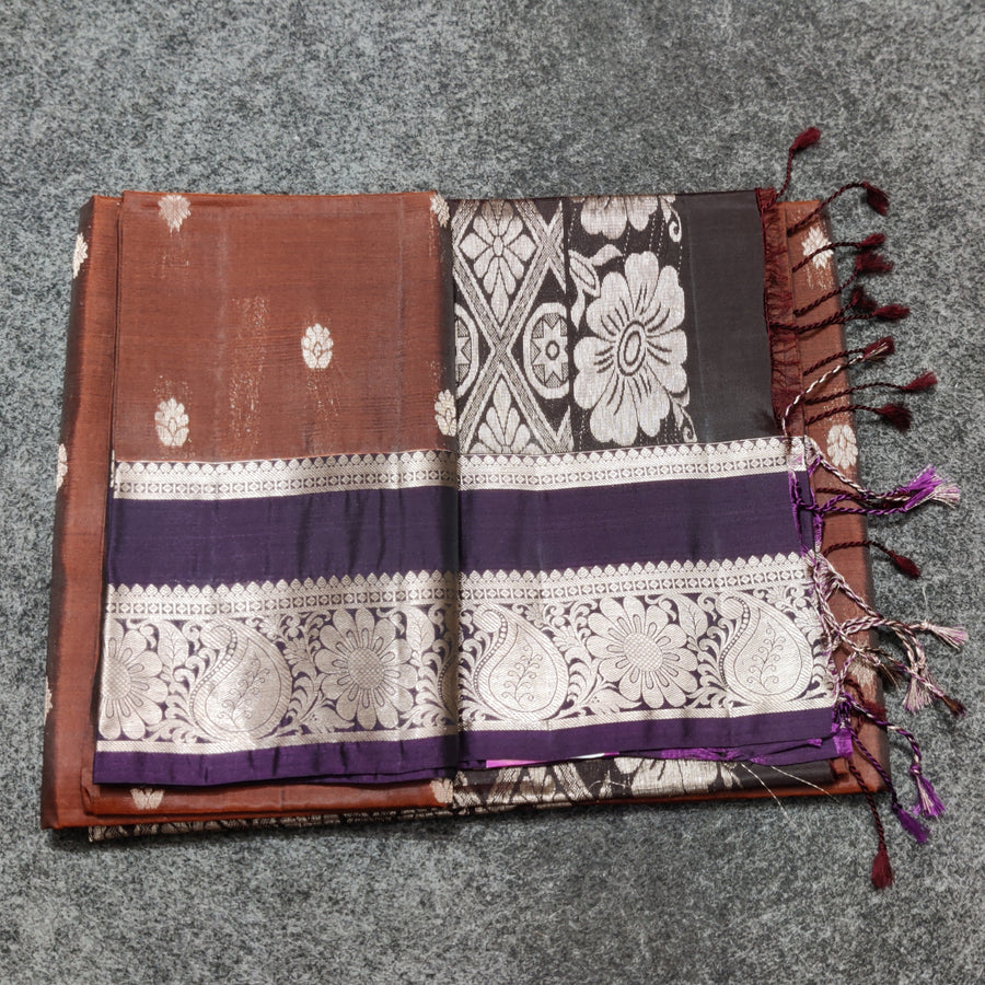 Vintage Lightweight Gap border pattu - LWP421