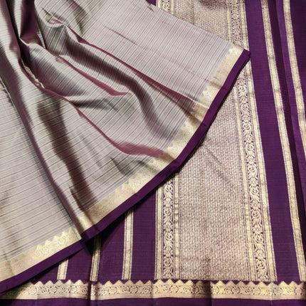 Kanchi pattu small border saree - KMP3014