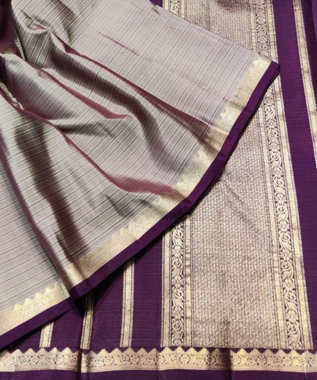 Kanchi pattu small border saree - KMP3014