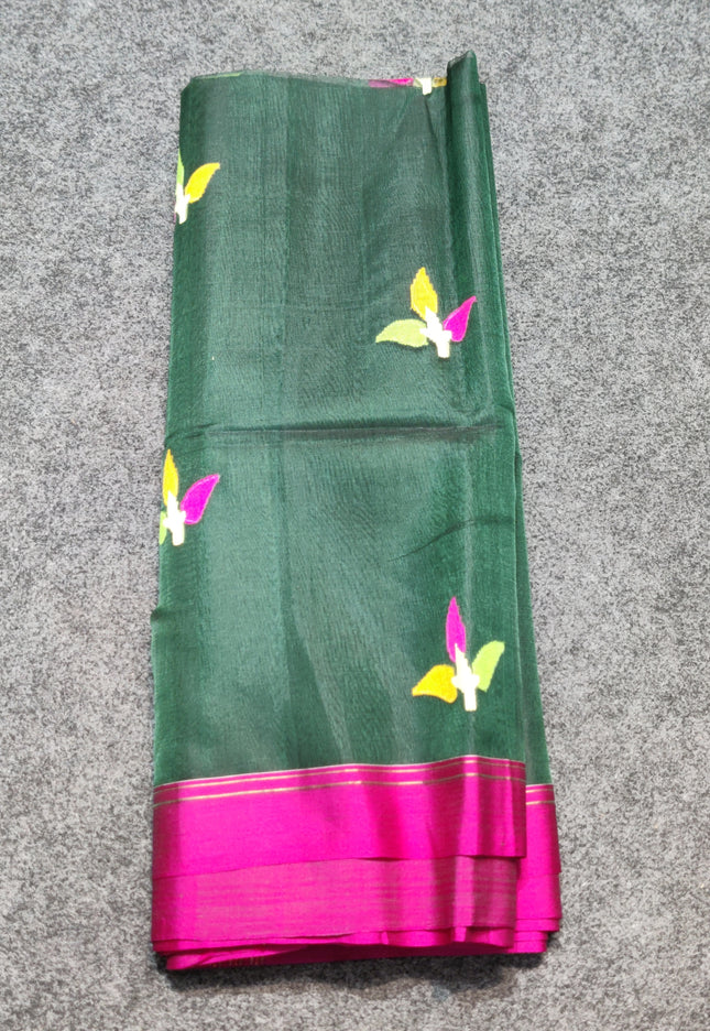 Jamdani handloom pure silk - JM04