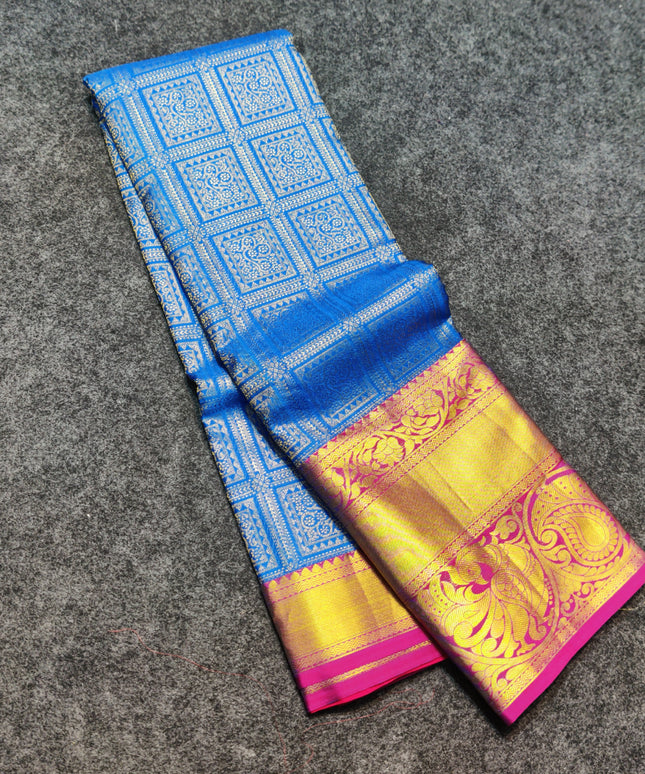 Kanchi Pattu Half Fine Brocade - SP13