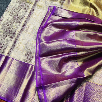 Kanchi Pattu Wedding Sarees @50% Off -KMP1951