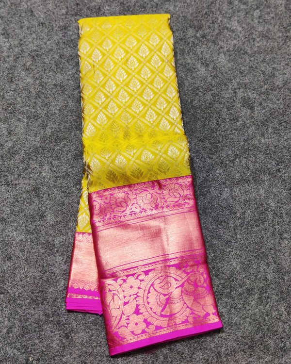 Kanchi pattu half fine bridal wear saree HF07
