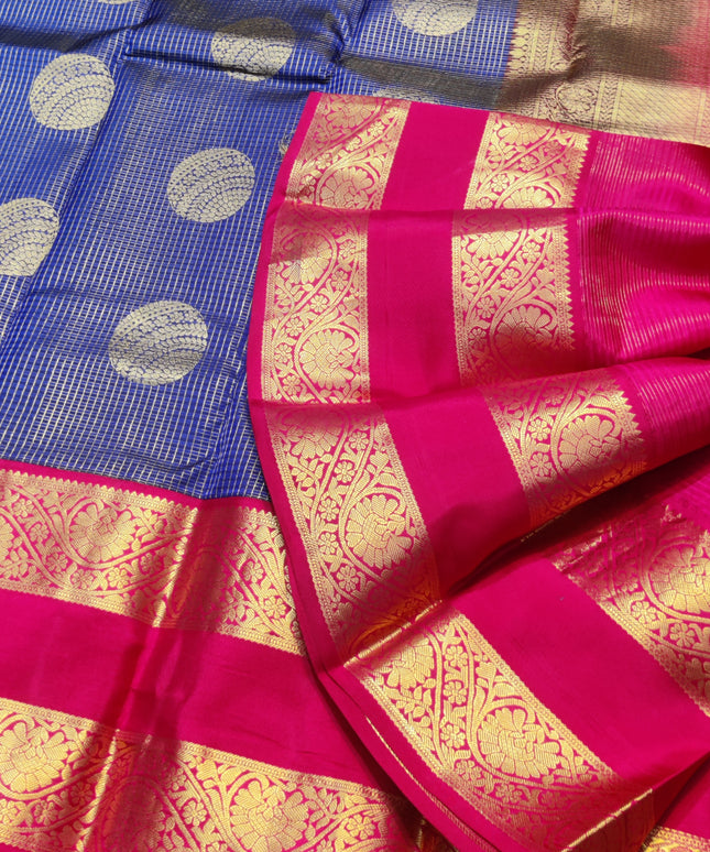Kanchi Kuttu Vintage Handloom Pattu Saree - KMP3036