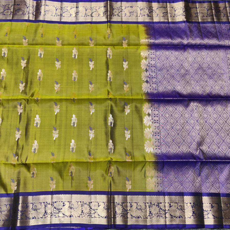Meenakari kanchi lightweight pattu Saree - KMP21