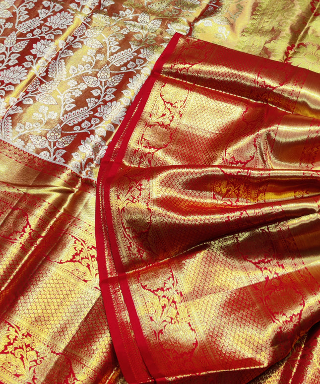 Kanchi Pattu Wedding Sarees @30% Off -KMP959