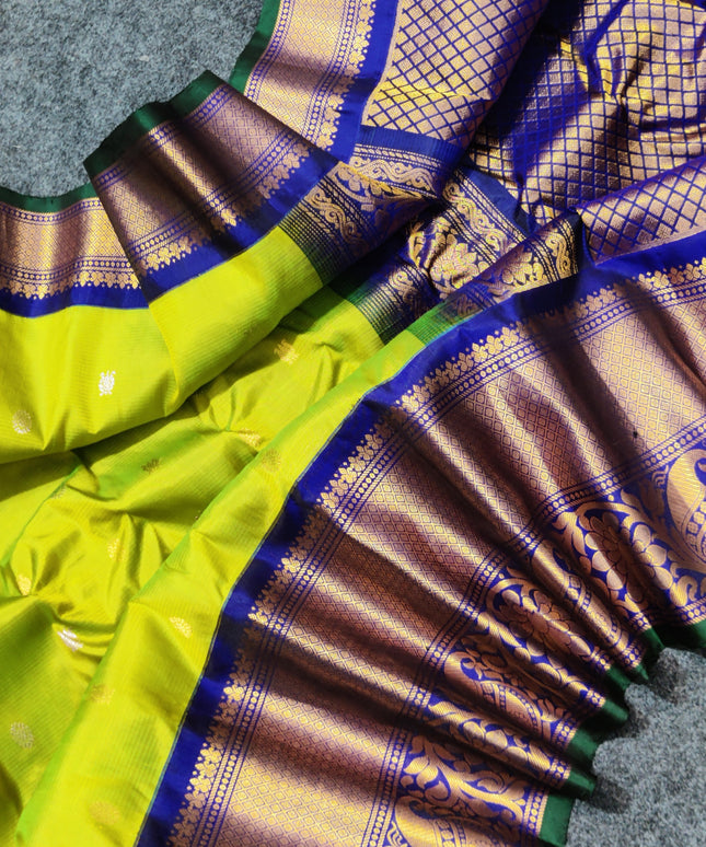 Gadwal pure handloom kuttu silk saree - GPS121