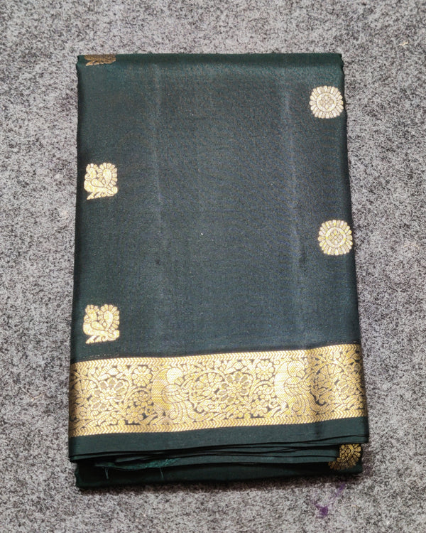Kanchi pattu small border saree - KMP274