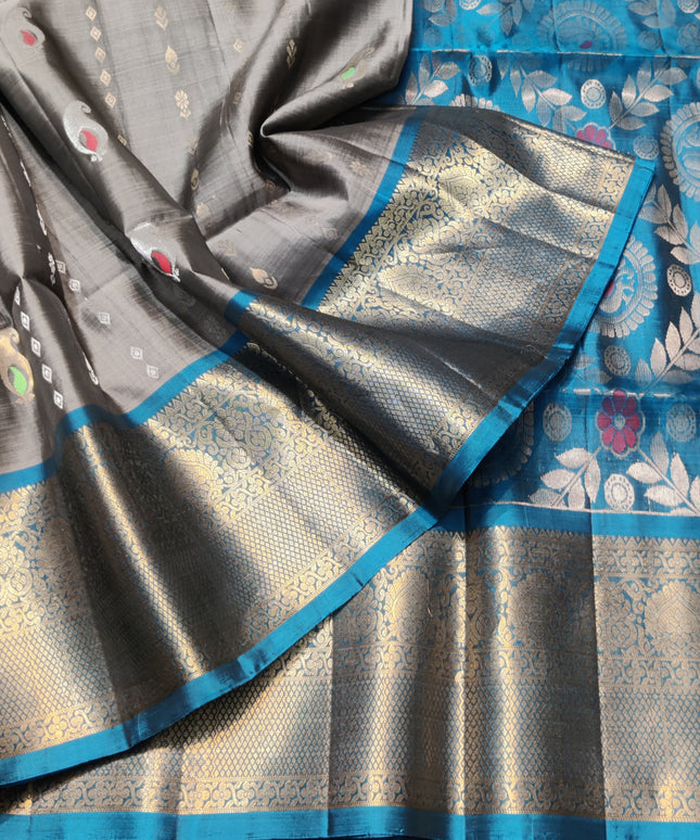 Meenakari kanchi lightweight pattu Saree - KMP3057