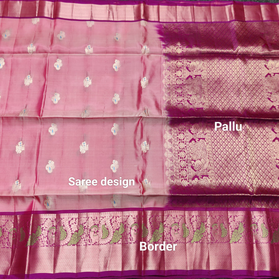 Meenakari kanchi lightweight pattu Saree - KMP136