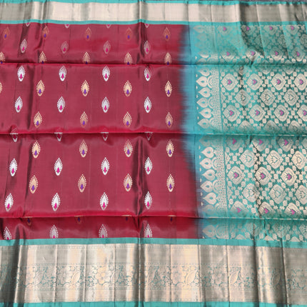Meenakari kanchi lightweight pattu Saree - KMP3056