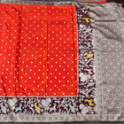 Chinon crepe silk Saree- C01