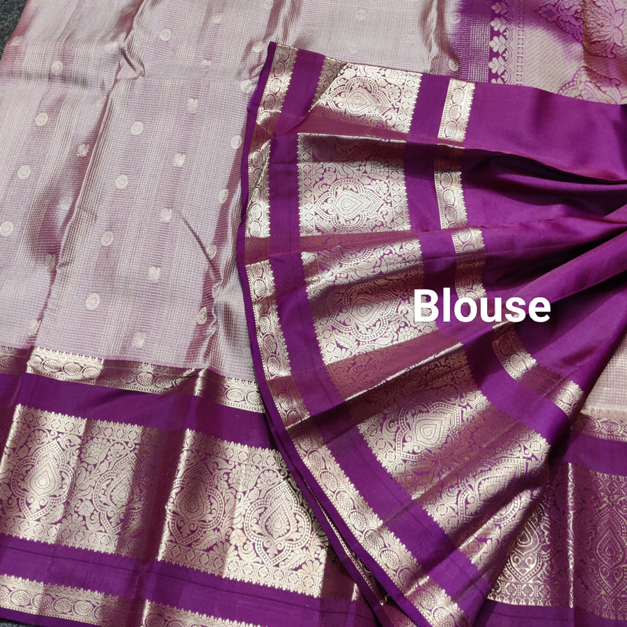 Kanchi Vintage Gap border pattu - KMP103