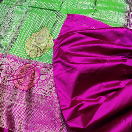 Kanchi pattu half fine Bridal Saree - HF08