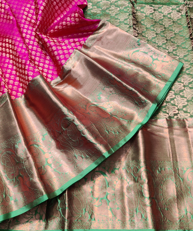 Kanchi pattu half fine Bridal Saree -HF274