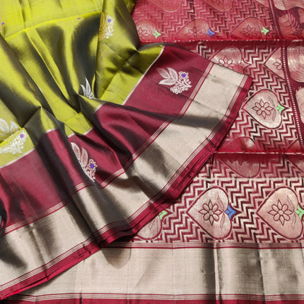 Lightweight pattu Scurt Border Saree - LWP88