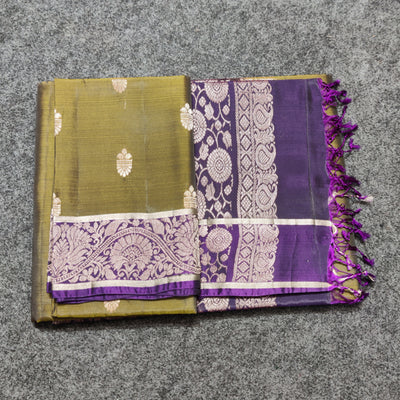 Kanchi pattu small border sarees -KMP150