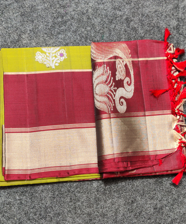 Lightweight pattu Scurt Border Saree - LWP88