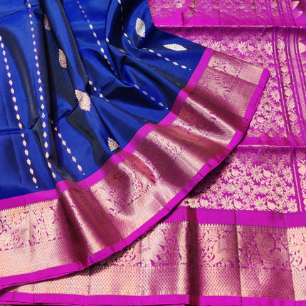 Meenakari lightweight pattu Saree - KMP1726