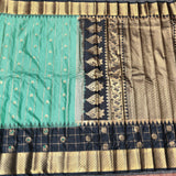 Gadwal Semi Silk Saree with Zari Checks – GSM08 at Jyothi Saree Mandir