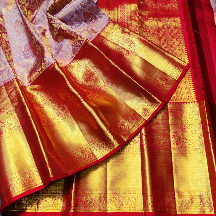 Kanchi Meenakari Brocade Pure handloom Silk Saree - KMP1641