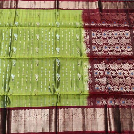 Meenakari kanchi lightweight pattu Saree - KMP3174