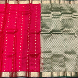 Kanchi Lightweight Pure Silk Small Border Saree – KMP201