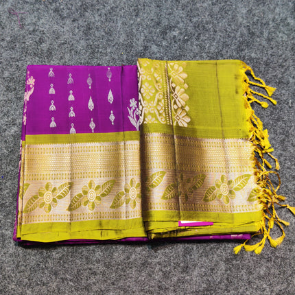 Meenakari lightweight pattu Saree - KMP1720