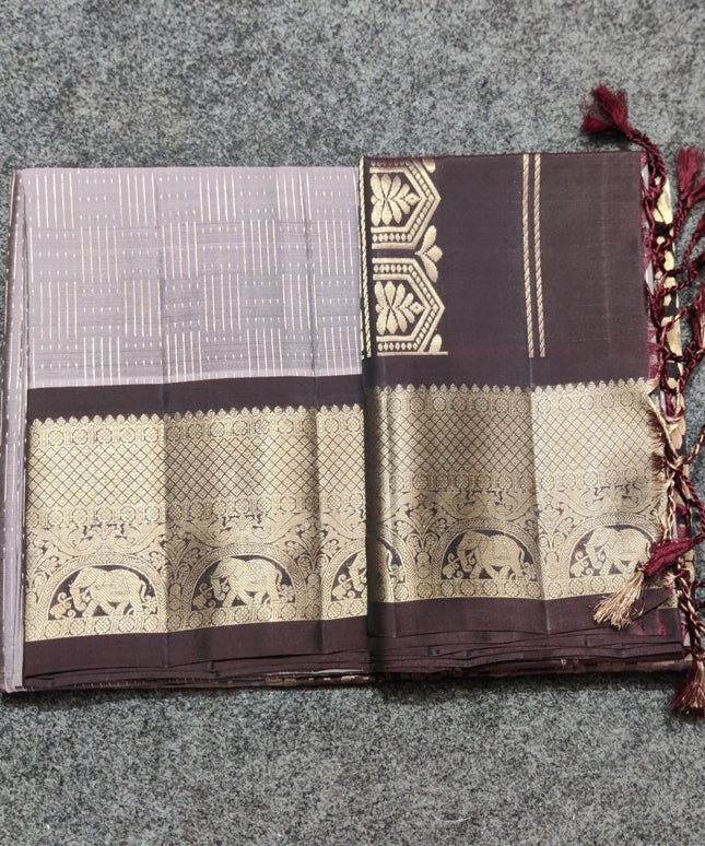 Meenakari kanchi lightweight pattu Saree - KMP121